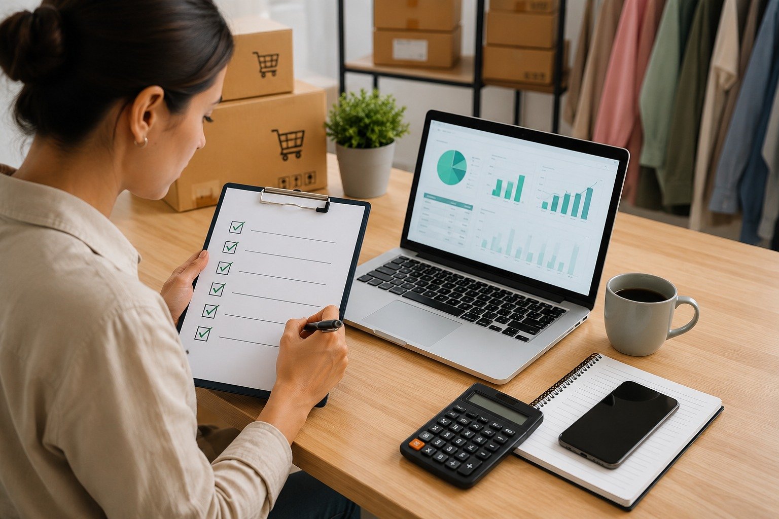 Ecommerce bookkeeping checklist covering daily, monthly, quarterly, and year-end tasks